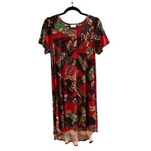 NEW LuLaRoe Tropical CARLY Maxi  Dress Size Small Scoop Neck Multicolor